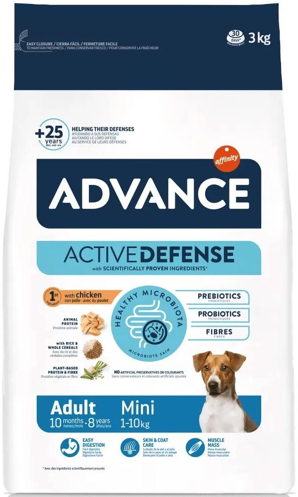 Advance Dog Mini Adult Chicken and Rice КУРИЦА корм для собак мини и малых пород 3 кг (502319)